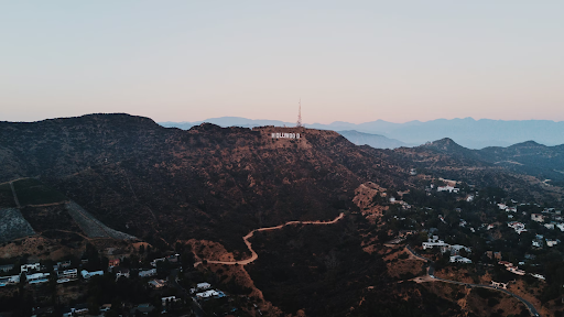 Famous landmark Hollywood Sign in Los Angeles, California